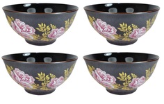 Набор салатников "Роза" 1,0л 4шт. Солнечногорская керамика