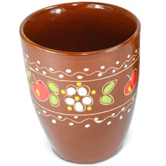 Стакан "Вишенка" (овальный 0,35л. 1шт. Солнечногорская керамика