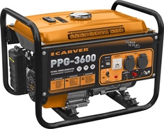 Бензиновый генератор CARVER PPG- 3600, 220/12 В, 2.8кВт [01.020.00003]