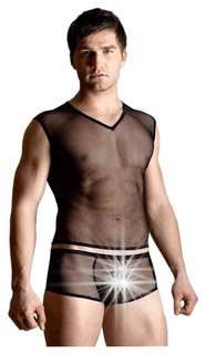 Костюм-сетка мужской SoftLine Collection, черный, M/L