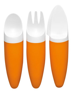 Набор столовых приборов детский оранжевый Fabrikators