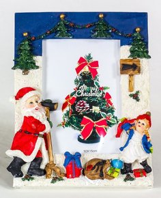 Новогодняя керамическая фоторамка "Подарки Деда Мороза", 10х15 см Image Art