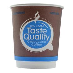 Стакан одноразовый Taste Quality бумажный коричневый 250 мл 25 штук в упаковке Malungma