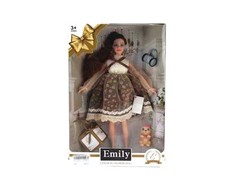 Кукла ABtoys Emily Золотая серия с клатчем, питомцем и аксессуарами 30см QJ067B Jiangsu Holly Everlasting Inc.