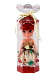 Кукла ABtoys Emily мини в прозрачной коробочке (шатенка), 16,5см QJ086 Jiangsu Holly Everlasting Inc.