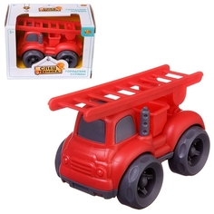 Машинка ABtoys Спецтехника Пожарная машина с лестницей, 10х7х8см C-00400