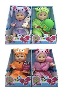 Пупс ABtoys Baby Ardana 23см, в банном халате и игрушкой Кошечка, в коробке A361C Jiangsu Holly Everlasting Inc.