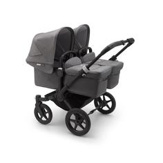 Коляска 2 в 1 Bugaboo donkey3 twin black/grey melange/grey melange