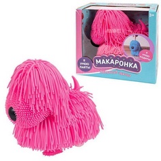 Интерактивная игрушка Junfa Toys Макаронка Собака розовая PT-01606