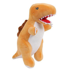 Мягкая игрушка ABtoys Dino Baby Динозаврик коричневый, 17см M4950