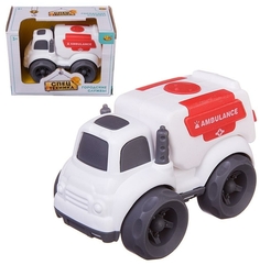 Машинка ABtoys Спецтехника Скорая помощь, фрикционная, 10х7х8см C-00398