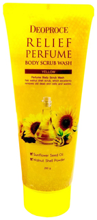 Скраб для тела Deoproce Relief Perfume Body Scrub Wash Sunflower Oil 200 г