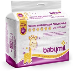 Пеленки Babymil Оптима впитывающие 60x90 см оптима 30 шт.