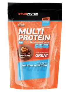 Протеин PureProtein Multi Protein, 1000 г, шоколадное печенье