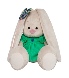 Мягкая игрушка Budi Basa Зайка Ми в зеленом платье с бабочкой SidS-267