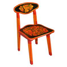 ХОХЛОМА Стул детский 2 рост с хохлом.росписью ЯГОДА/ЦВЕТОК 550h 7302