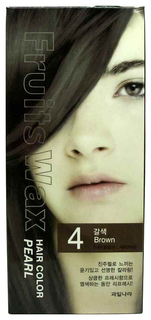 Краска для волос Welcos Fruits Wax Pearl Hair Color 04 Brown 60 мл