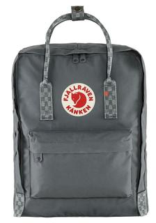 Рюкзак треккинговый Fjallraven Kanken 16 л super grey/chess pattern