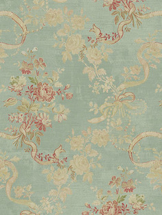 Дизайнерские обои Seabrook TAPESTRY, США, акрил/бумага, моющиеся, Голубые, 0,52х10м