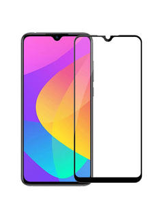 Защитное стекло MEDIAGADGET 2.5D FULL COVER GLASS для Xiaomi Mi A3 (пкл,черная рамка)