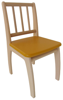 Стул детский игровой Geuther Bambino Натуральный/Желтый