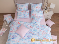 Комплект постельного белья "Фламинго розовый" Дуэт семейный Хлопковый край 76214