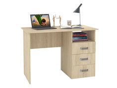 Компьютерный стол Стол письменный с ящиками 1100 Дуб сонома БОНмебель