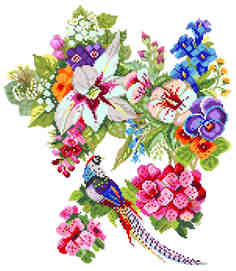 Схемы для вышивания бисером Этюд с птицей 4189, 37x49 см от Матренин посад