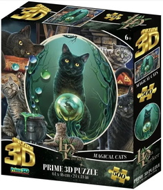 Пазл Super 3D Коллаж Магия кошек, 500 деталей Prime3D 32564