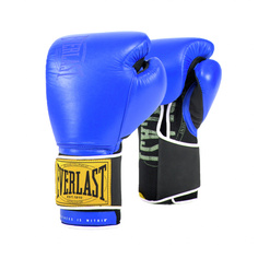 Боксерские перчатки тренировочные Everlast 1910 Classic синие 16 унций