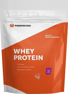 Протеин PureProtein Whey Protein, 2100 г, клубника со сливками