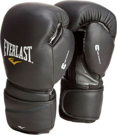 Боксерские перчатки тренировочные Everlast Protex2 черные 14 унций