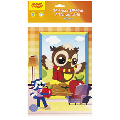 Занимательная аппликация "Сова" Мульти пульти