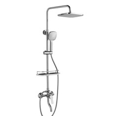 Смеситель для ванны и душа Rossinka Silvermix RS29-46 "Тропический дождь"
