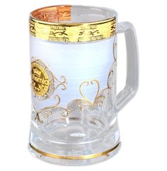 Кружка для пива 500 мл Bohemia "Богемия Версаче золото" B-G 113553