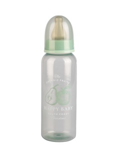 Бутылочка Happy Baby Bottle, с латексной соской цвет: olive, 250 мл