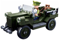 Конструктор пластиковый Sluban Военный автомобиль M38B0682