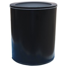 Корзина металлическая для мусора ТИТАН, 16 литров, цельная, черная, 416 No Brand