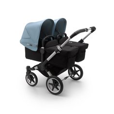 Bugaboo donkey3 коляска 2 в 1 для двойни twin alu/black/vapor blue