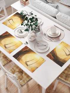 Сервировочные селфетки JoyArty "Призрачные качели" (32х46 см, 4 шт.)