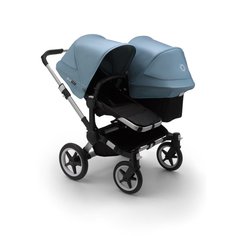 Коляска 2 в 1 для погодок Bugaboo donkey3 duo black/black/vapor blue