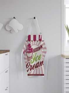 Фартук женский для готовки JoyArty "Плакат мороженого", универсальный размер
