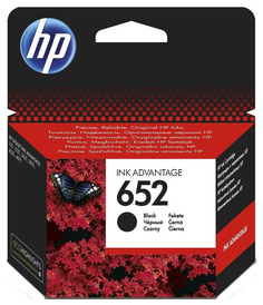 Картридж для струйного принтера HP 652 (F6V25AE) черный, оригинал
