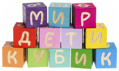 Кубики Томик Веселая азбука 12 шт, 1111-4