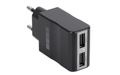Сетевое зарядное устройство InterStep Travel Charger,2xUSB, 2,1 A,(IS-TC-2USB02KRT-000B20)