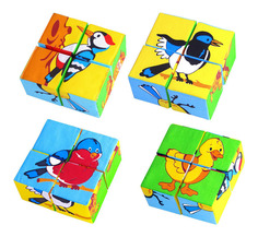 Детские кубики Мякиши Собери картинку Птицы 239
