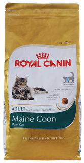 Сухой корм для кошек ROYAL CANIN Maine Coon Adult, мейн-кун, домашняя птица, 2кг