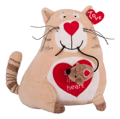 Мягкая игрушка Gulliver Кот и мышь Любовь с первого взгляда, 20 см