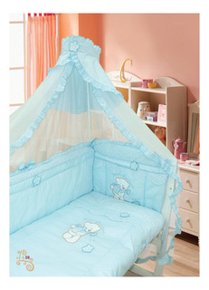 Комплект детского постельного белья Золотой Гусь 1412 голубой
