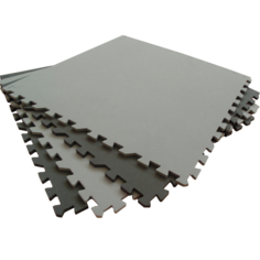 Развивающий коврик Eco Cover 60*60 см черно-серый